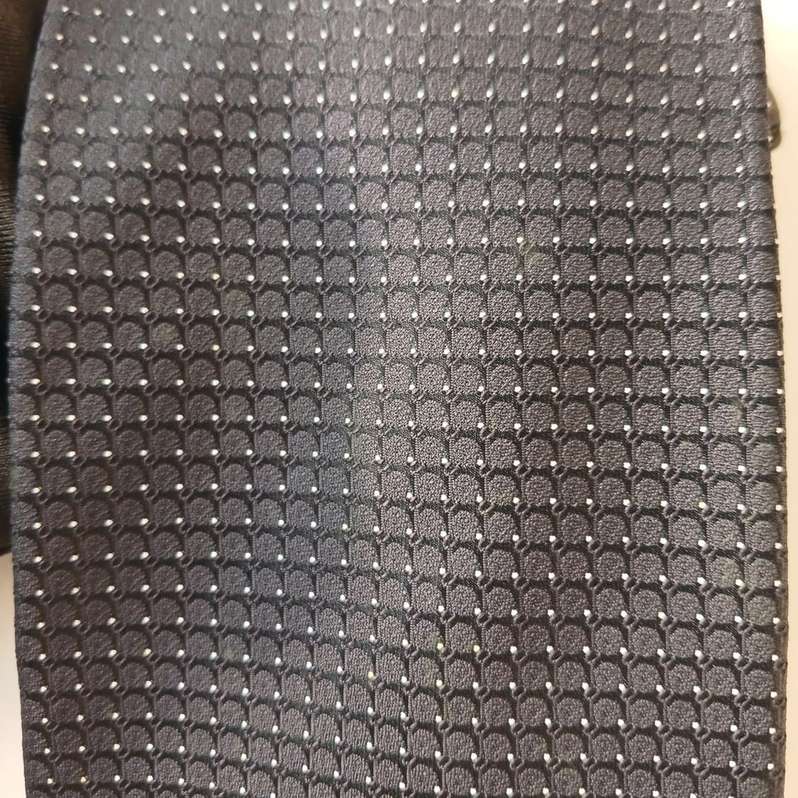 소니아리키엘 실크 블랙 미세 패턴 넥타이 9.5cm A+등급 A19144 상품이미지8