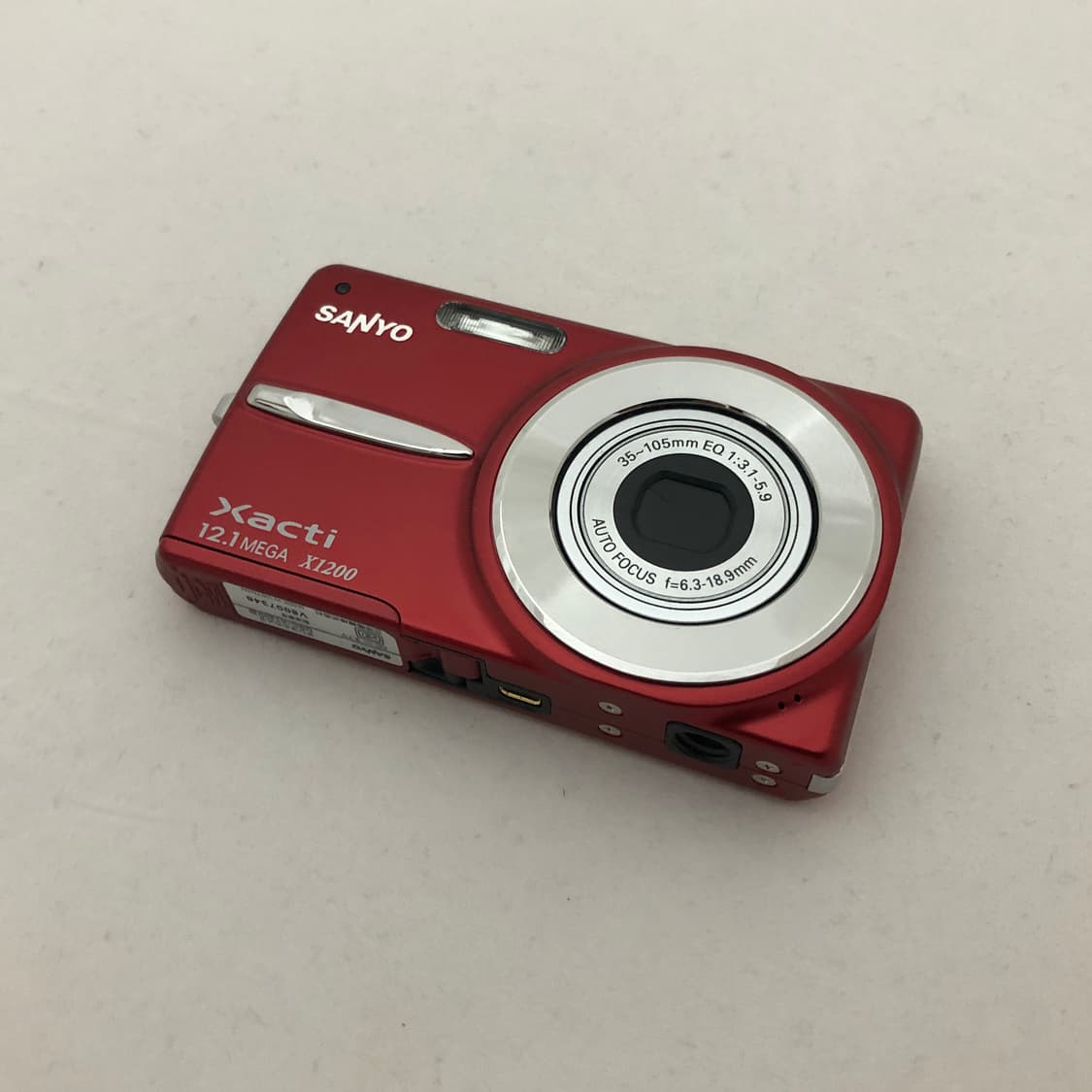  (미품, 박스셋) 산요 Sanyo 작티 DSC-X1200 카메라 레드 상품이미지3