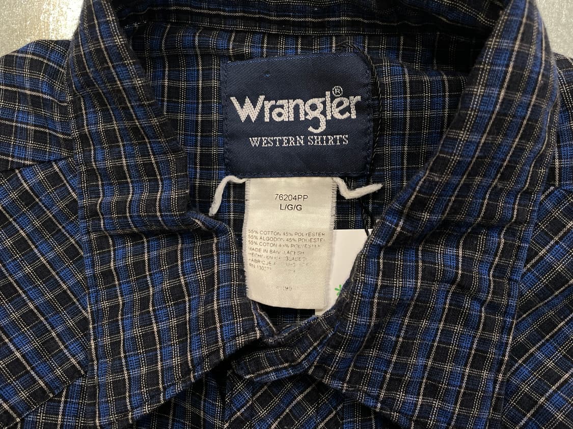 (L) Wrangler 랭글러 체크 웨스턴 반팔 셔츠 상품이미지9
