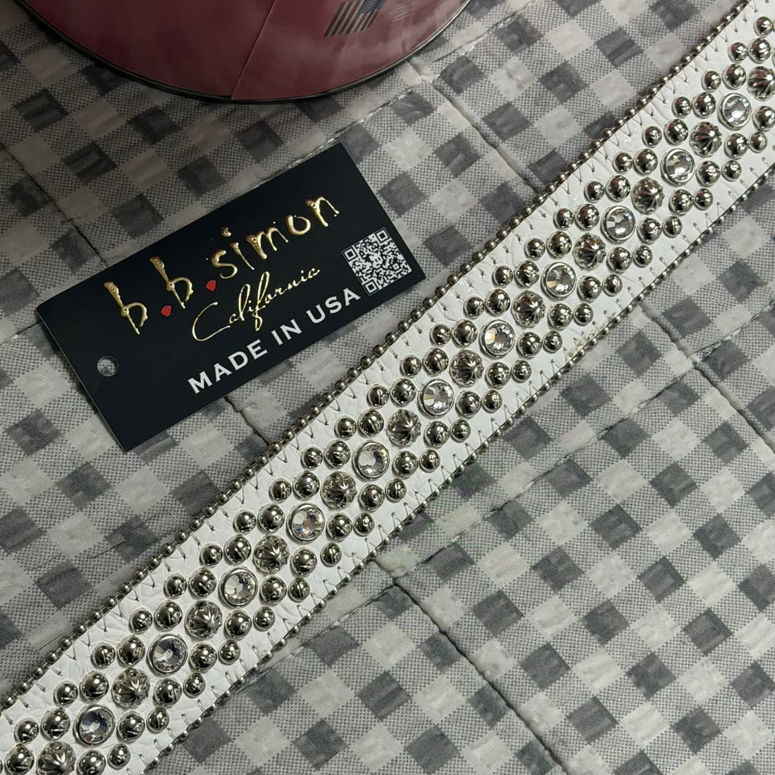 (32) b.b.simon 비비시몬 Trojan 벨트 화이트 상품이미지5