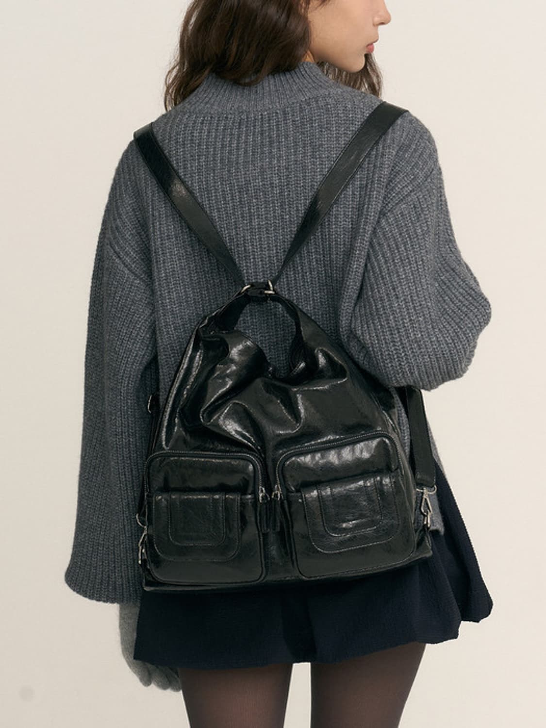 노앤뮤트 3 Way Pocket Bag Black 상품이미지1