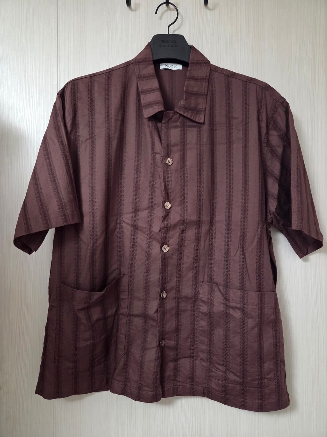 [L] 노이스 자카드 반팔셔츠 상품이미지1