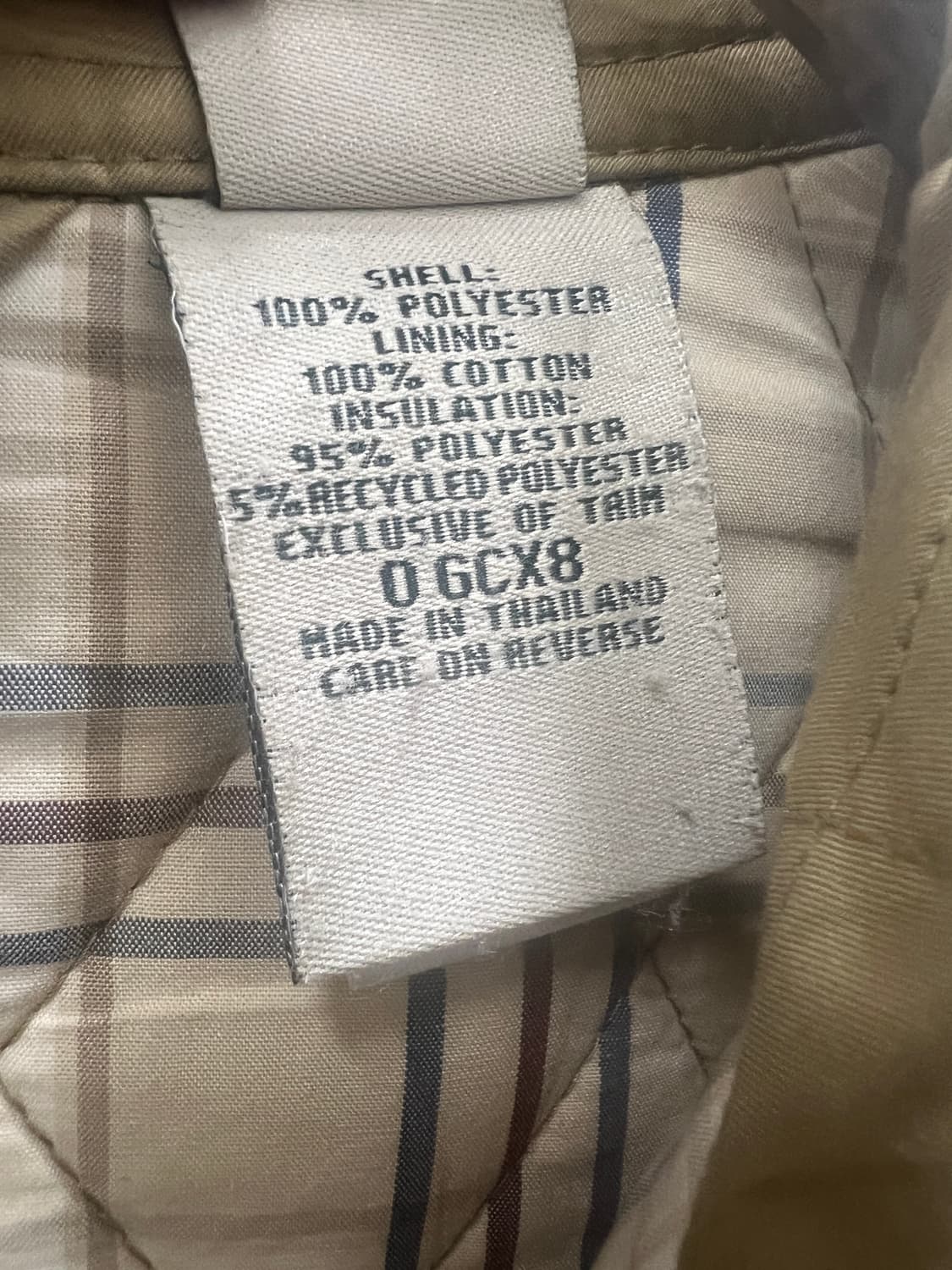 엘엘빈 베이지 다이아몬드 퀄팅 자켓 L 상품이미지9