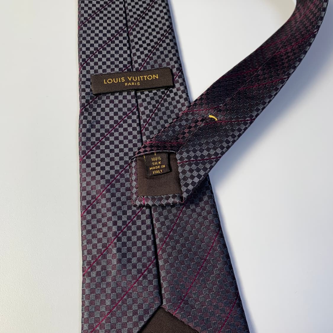 루이비통 스몰다메이 100실크 이태리 최상급 A+ 명품넥타이 9.2cm 상품이미지7