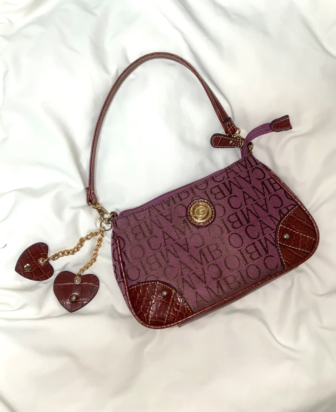 y2k 히메갸루 빈티지 하트 숄더백 상품이미지3