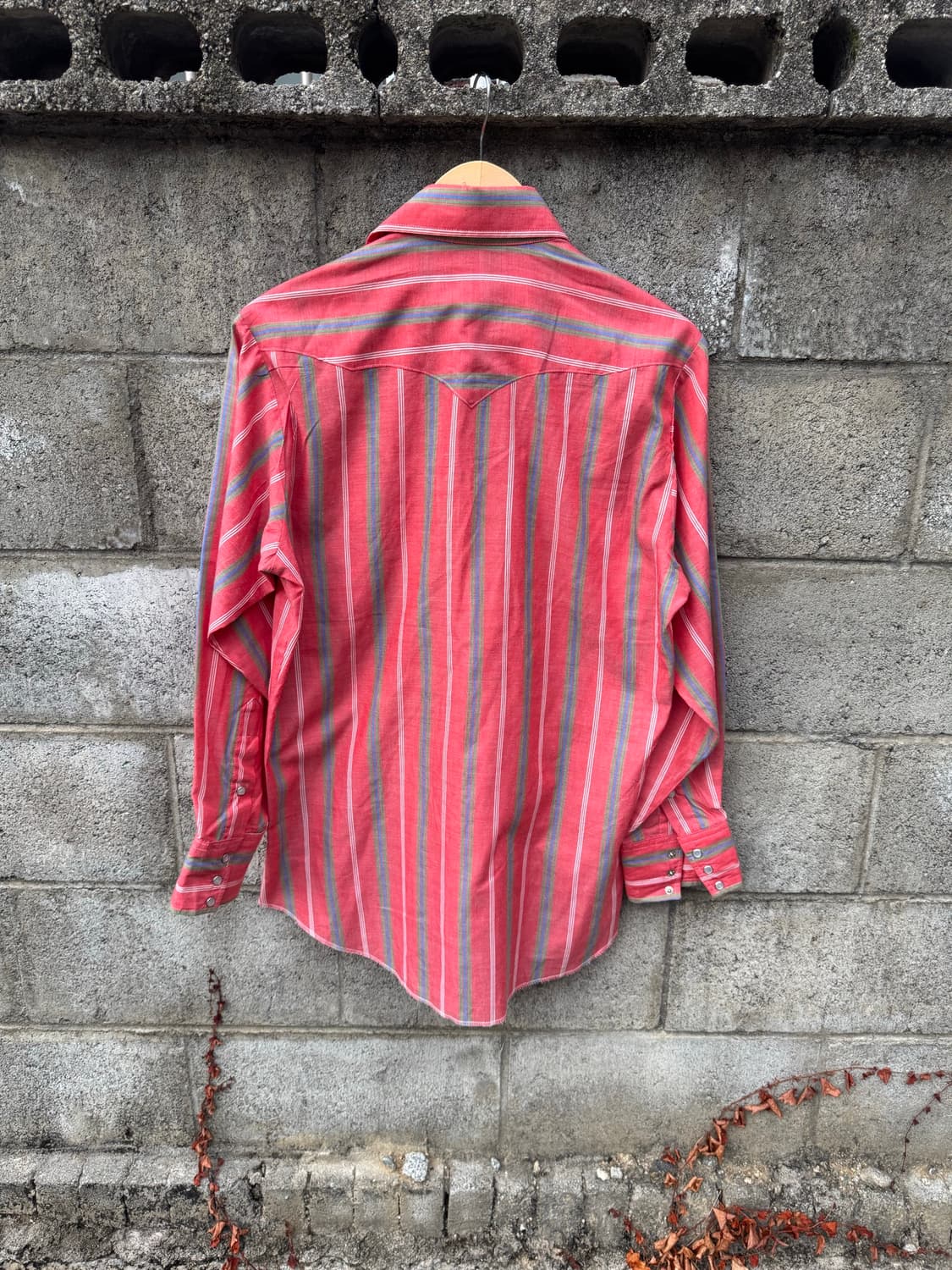 70~80s panhandle slim 빈티지 스트라이프 웨스턴 셔츠 상품이미지2