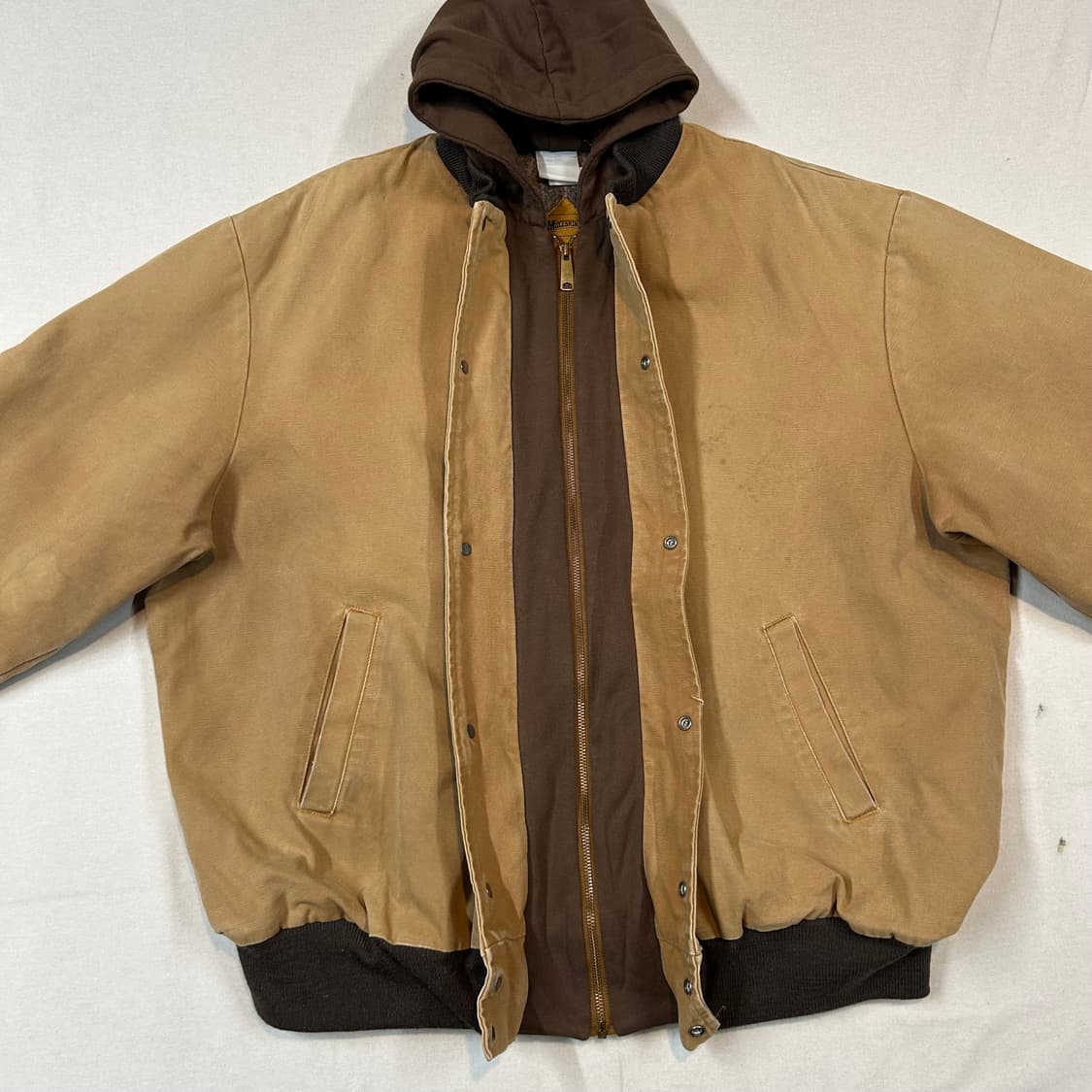XXXL) MULESKINS USA 덕 캔버스 봄버 후드 자켓 상품이미지3