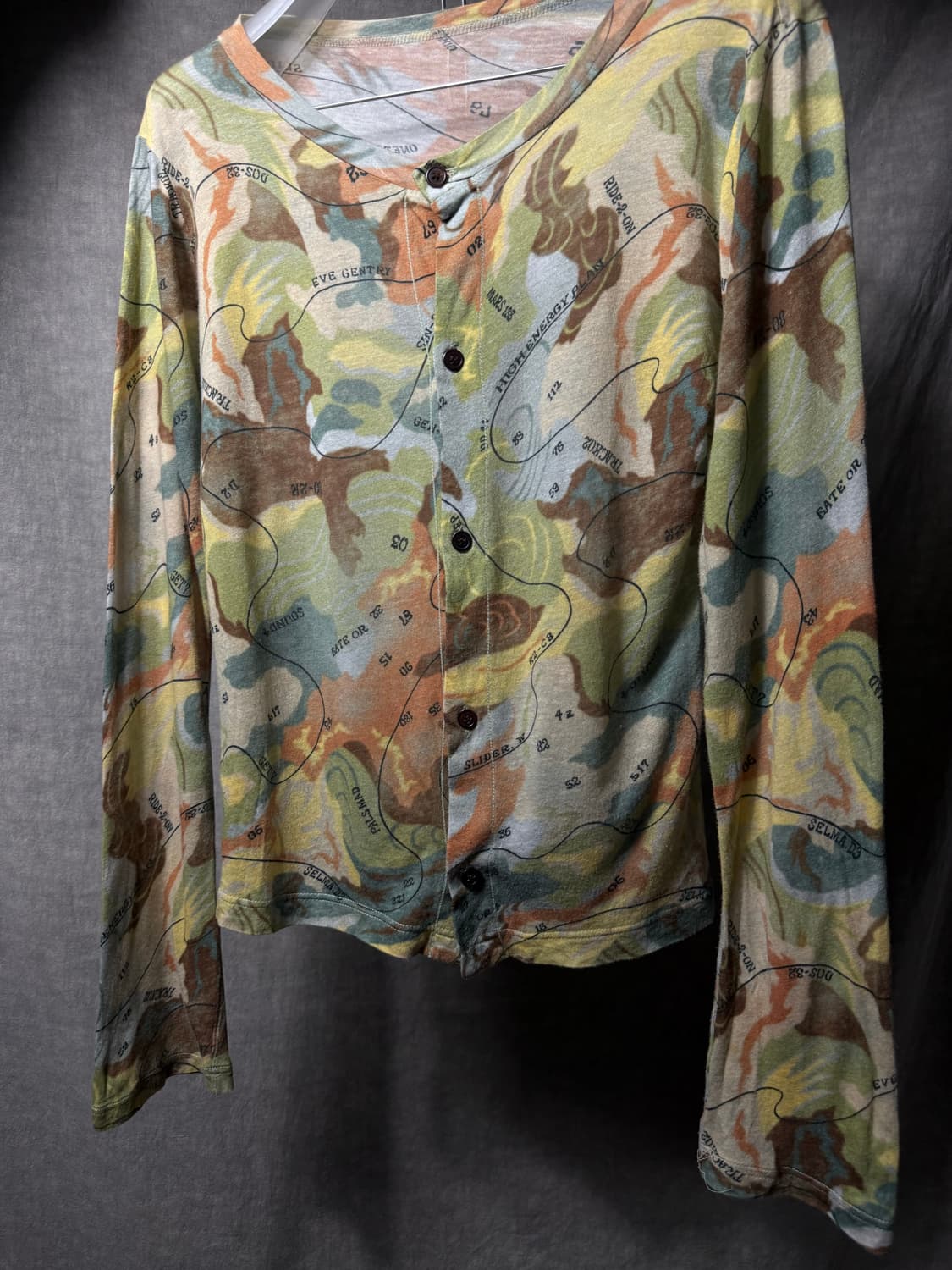 Yohji Yamamoto Femme Geographic Cadigan 상품이미지3