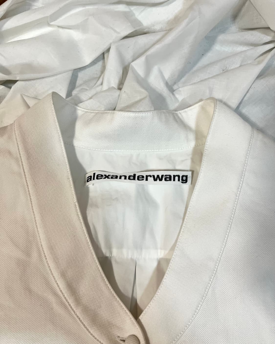알렉산더왕 화이트 레이어드 택시도 빕 셔츠 상품이미지3