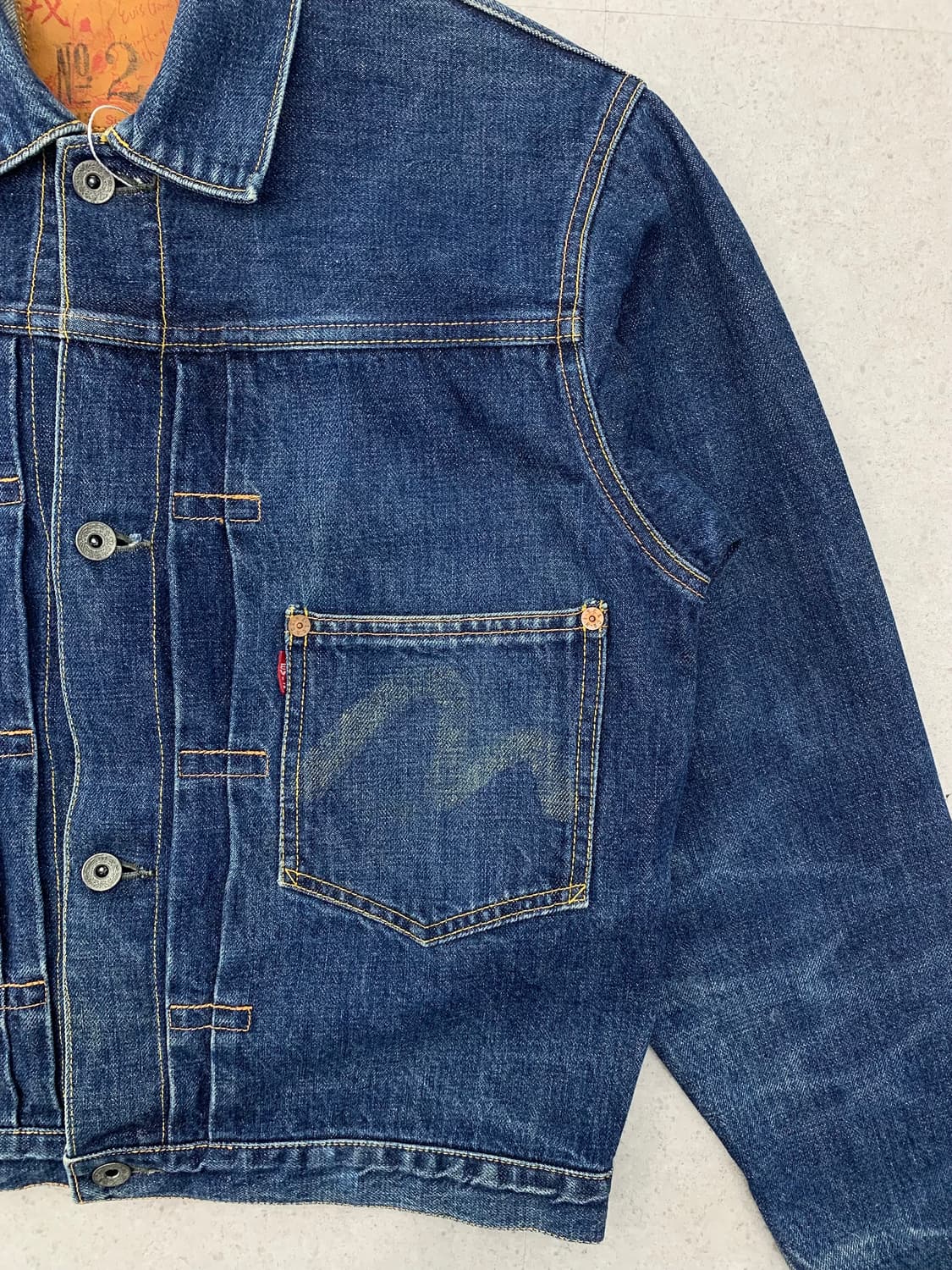 Evisu 에비수 90s 1세대 데님 자켓 상품이미지4