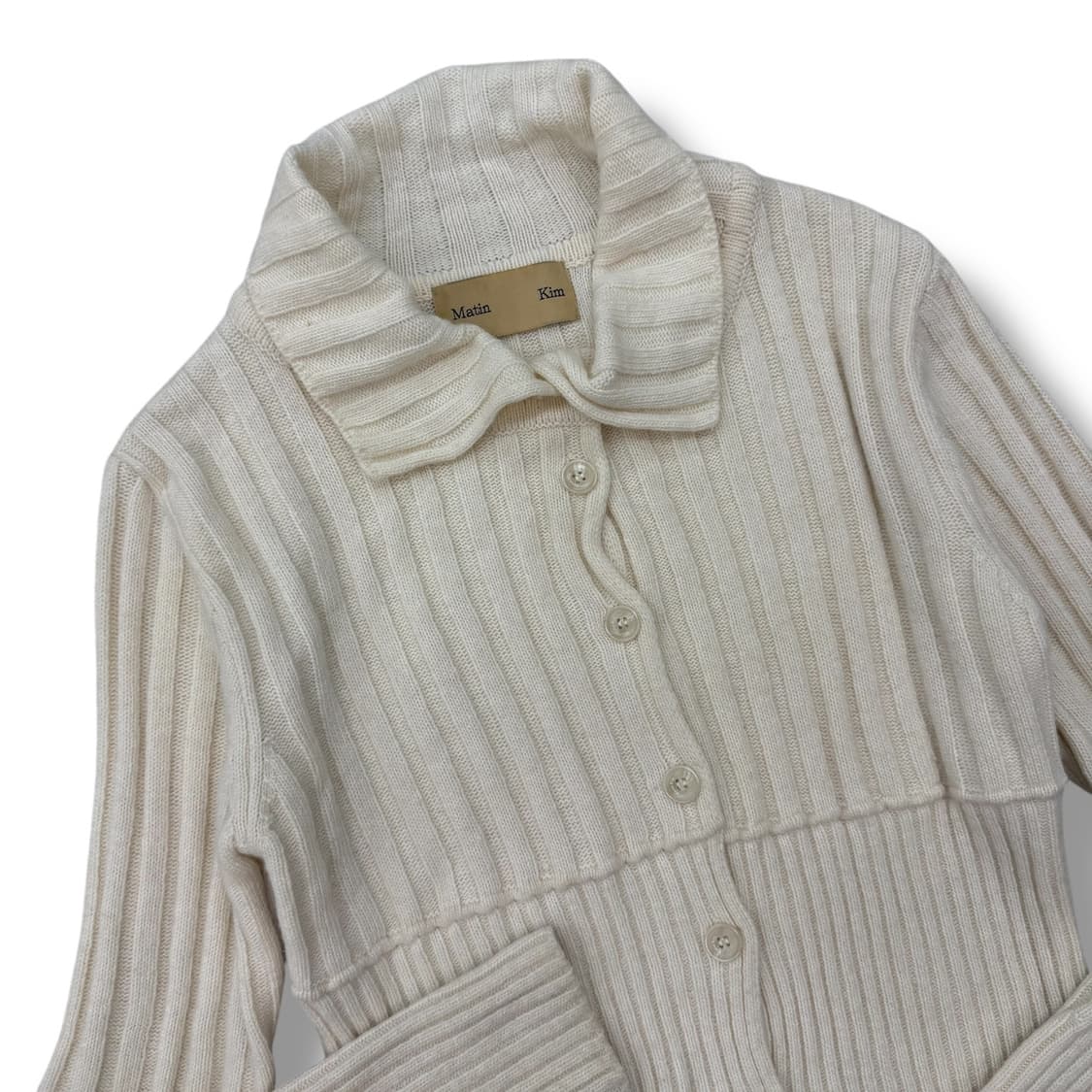 마뗑킴 카라 케이블 니트 r1992 상품이미지3