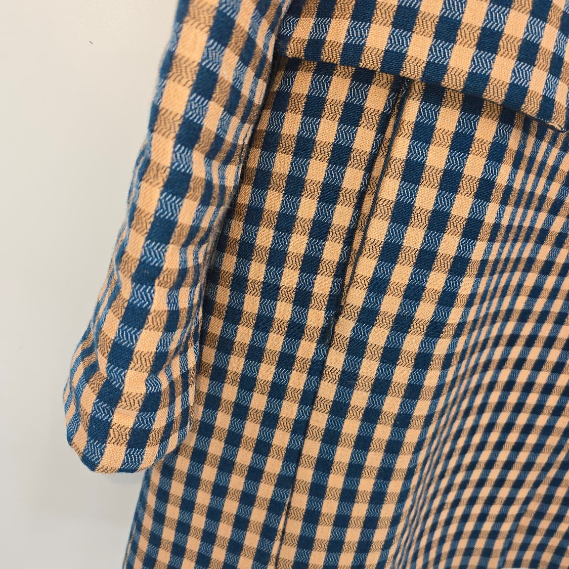 DEWL 체크 패턴 코트 상품이미지5