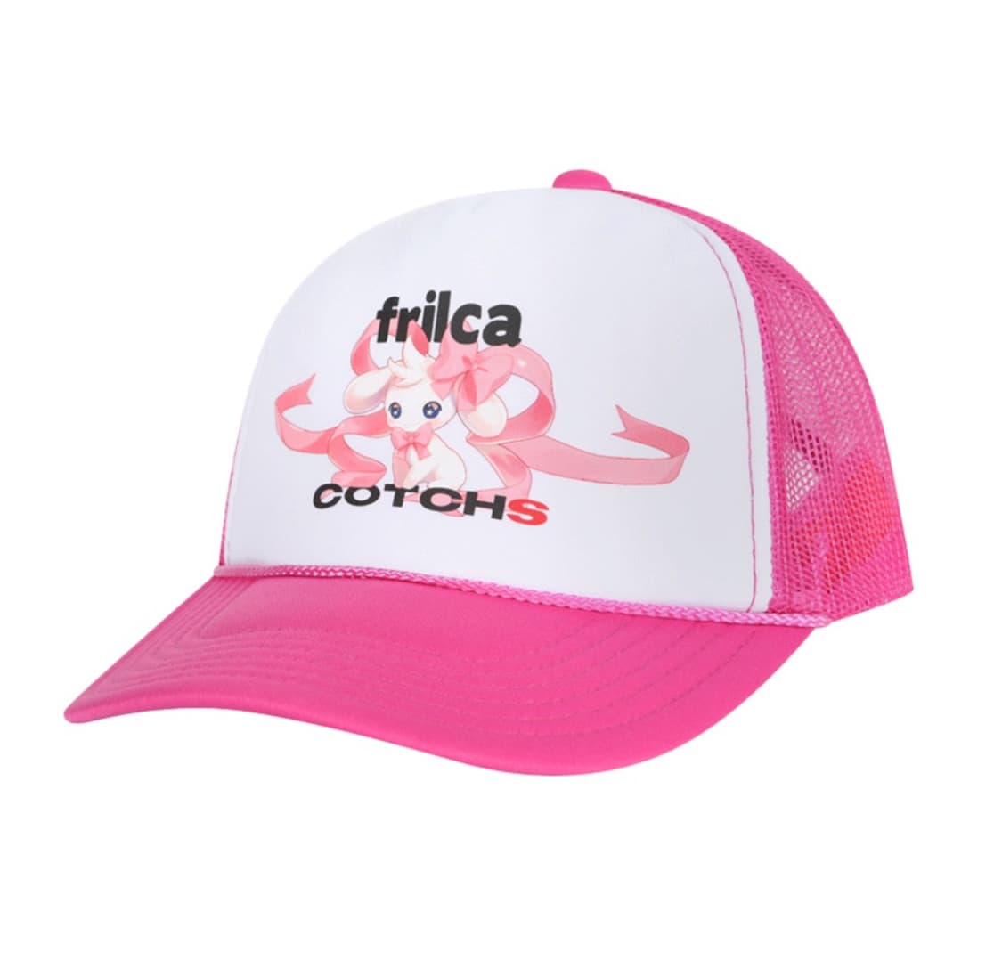 Cotchs X Frilca 카치스 프릴카 프리코 핑크 트러커캡 상품이미지1