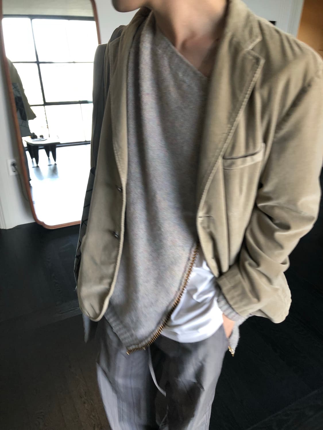 질샌더 by 라프시몬스 10aw 벨벳 테일러드 자켓 상품이미지2