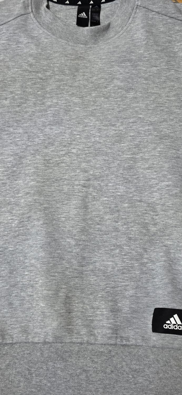 아디다스 삼선 회색 맨투맨 티셔츠 S 상품이미지5