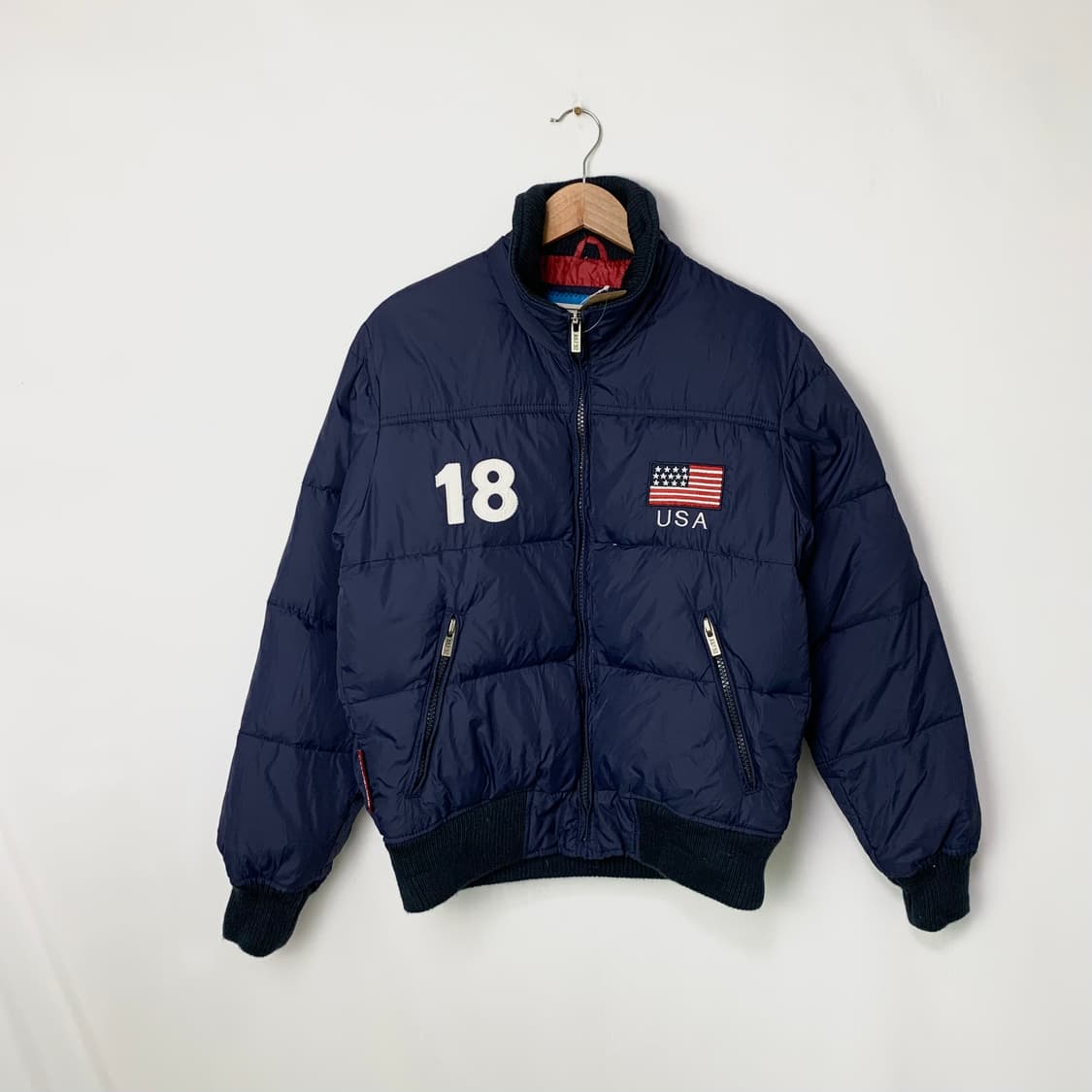 아베크롬비 usa 네이비 빈티지 패딩 점퍼 M 상품이미지1