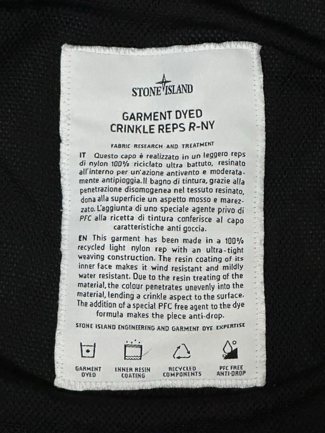 스톤아일랜드 크링클랩스 자켓 24ss XXL(105-110) 상품이미지2
