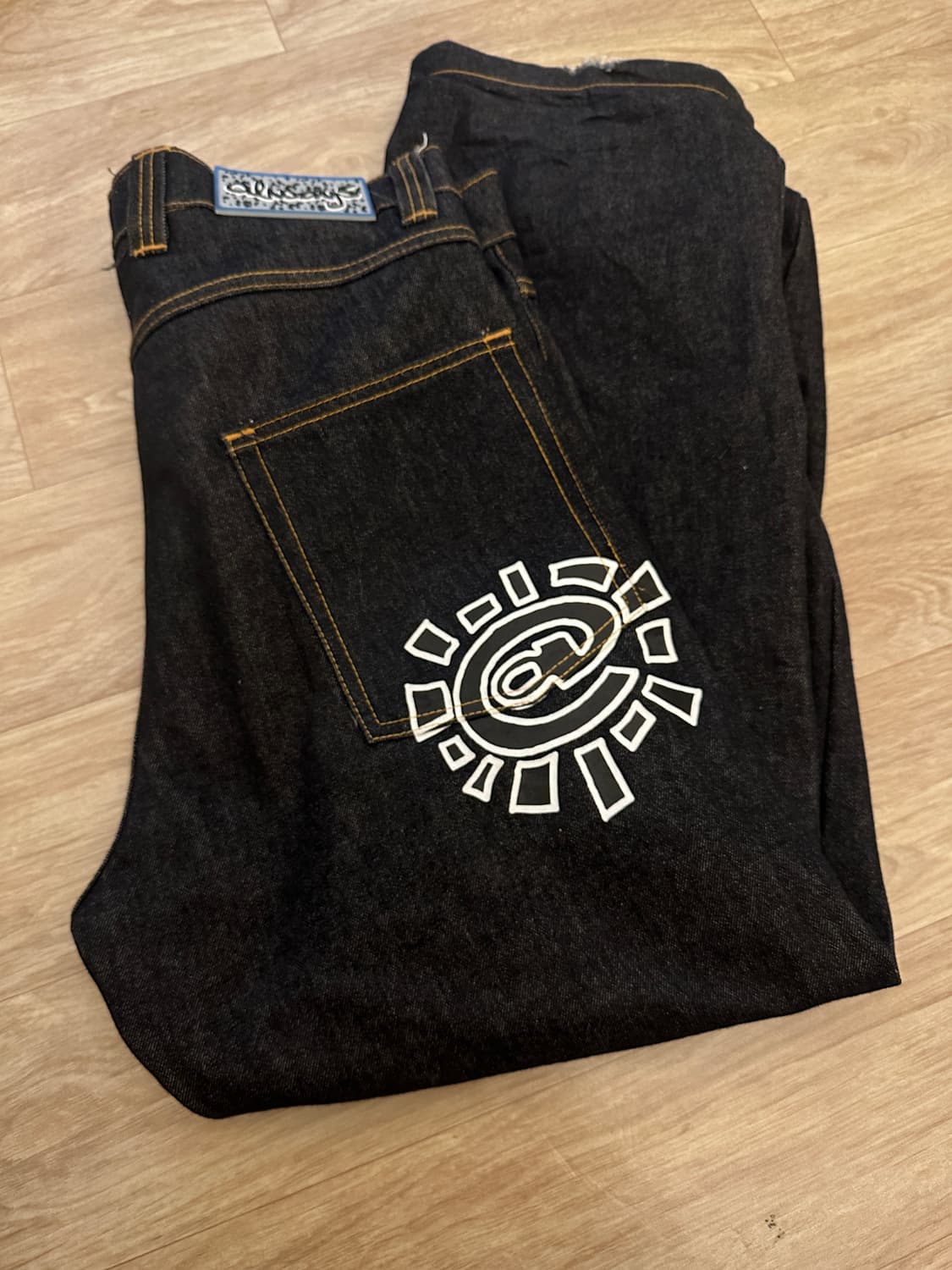 Always(올웨이즈) 로고 생지 데님 팬츠 상품이미지1