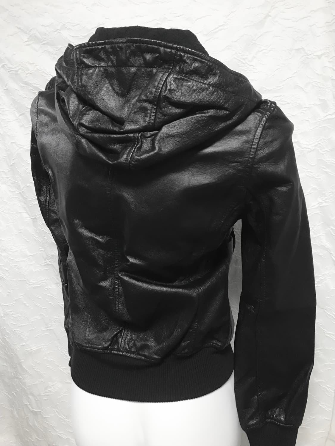 택포•빈티지 히스테릭글래머 돈피 리얼 레더 후드 봄버 자켓 상품이미지7