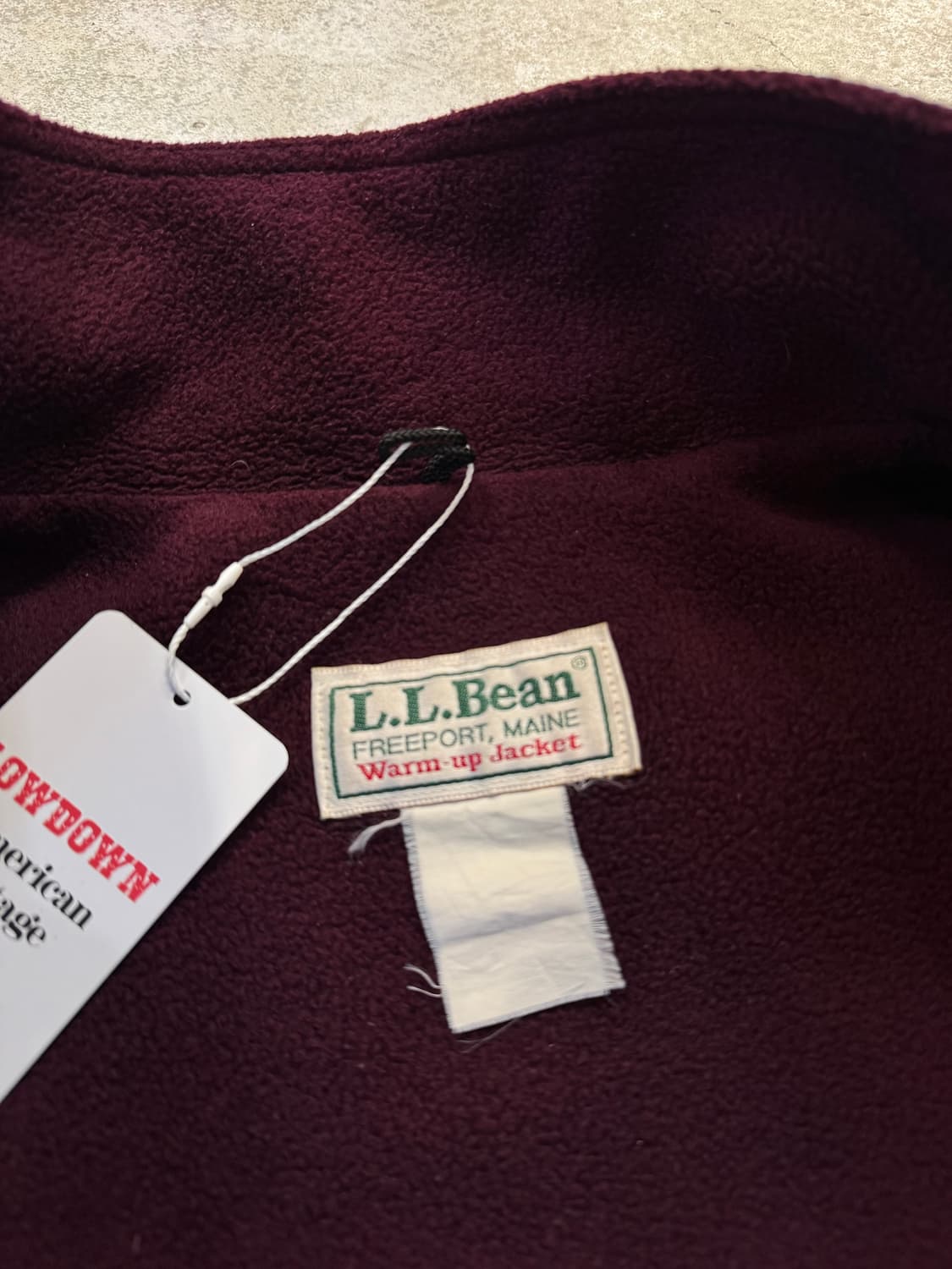 90s 엘엘빈 웜업 플리스 라이닝 자켓 상품이미지5