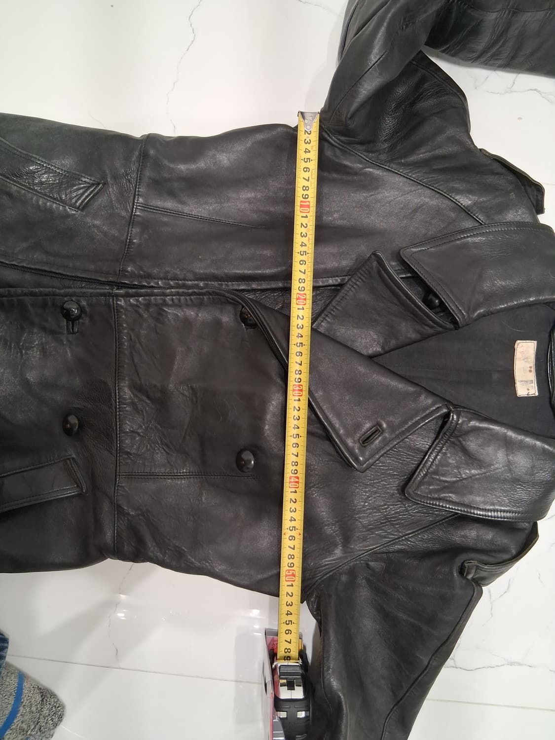 70' 빈티지 프랑스군 모터싸이클 가죽자켓 상품이미지6