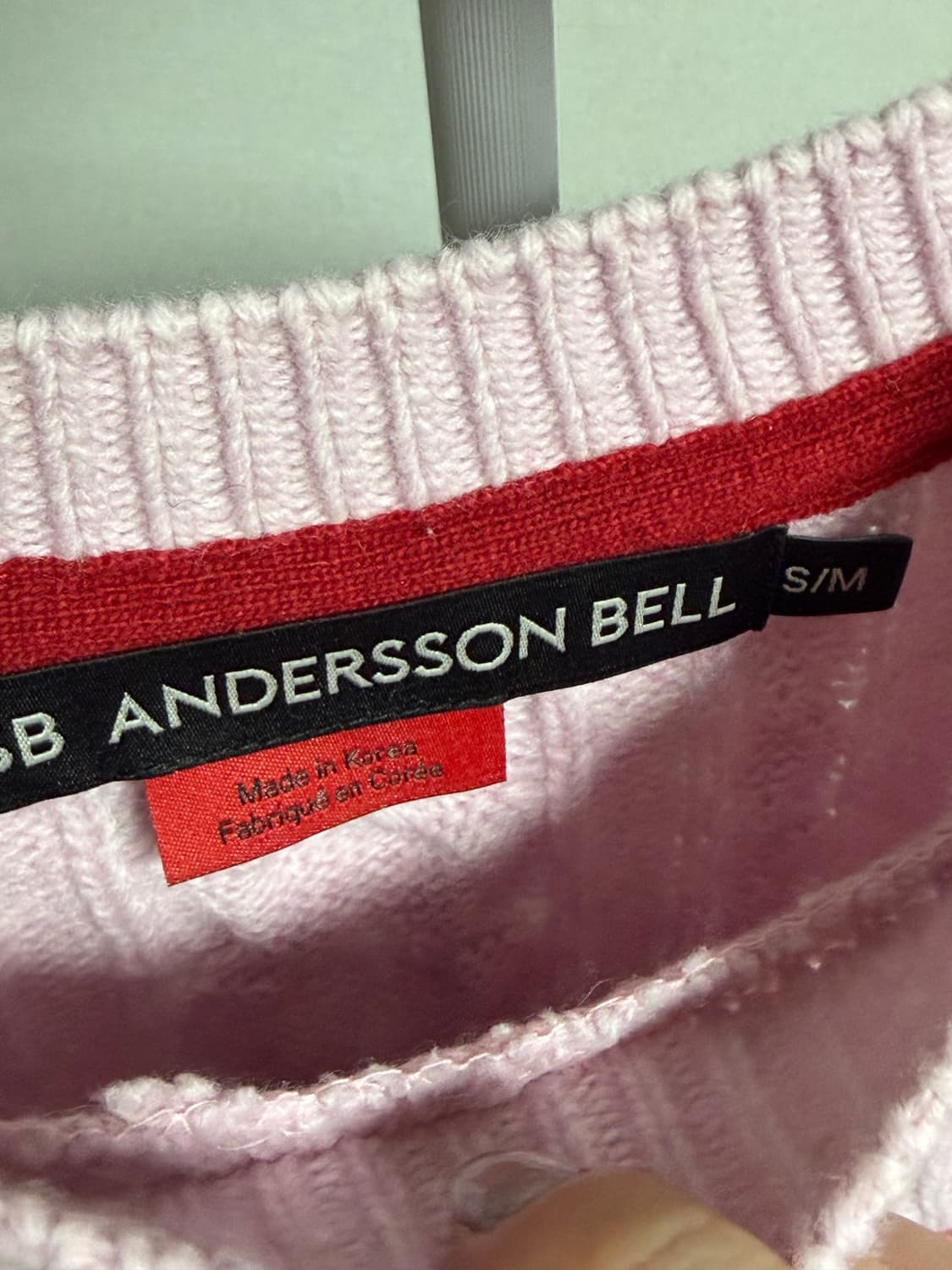 앤더슨벨 레이스 란제리 보이프렌드핏 니트 atb1183w(PINK) 상품이미지9