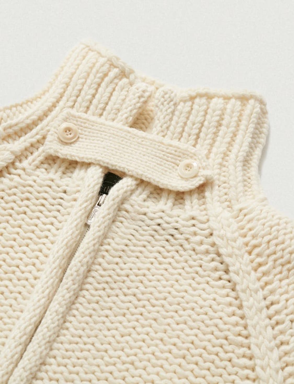 더바넷 솝 집업 가다건 soap zip-up knit cardigan  상품이미지3