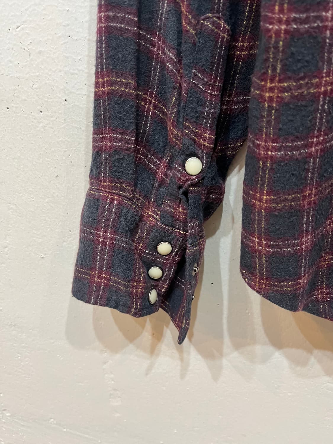 랭글러 웨스턴 플란넬 셔츠 우먼즈 Made in JAPAN  상품이미지5