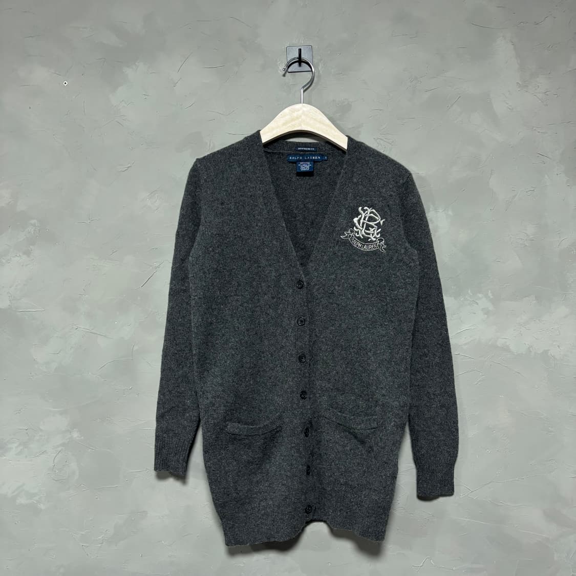 폴로 랄프로렌 램스울 니트 가디건 그레이 상품이미지1