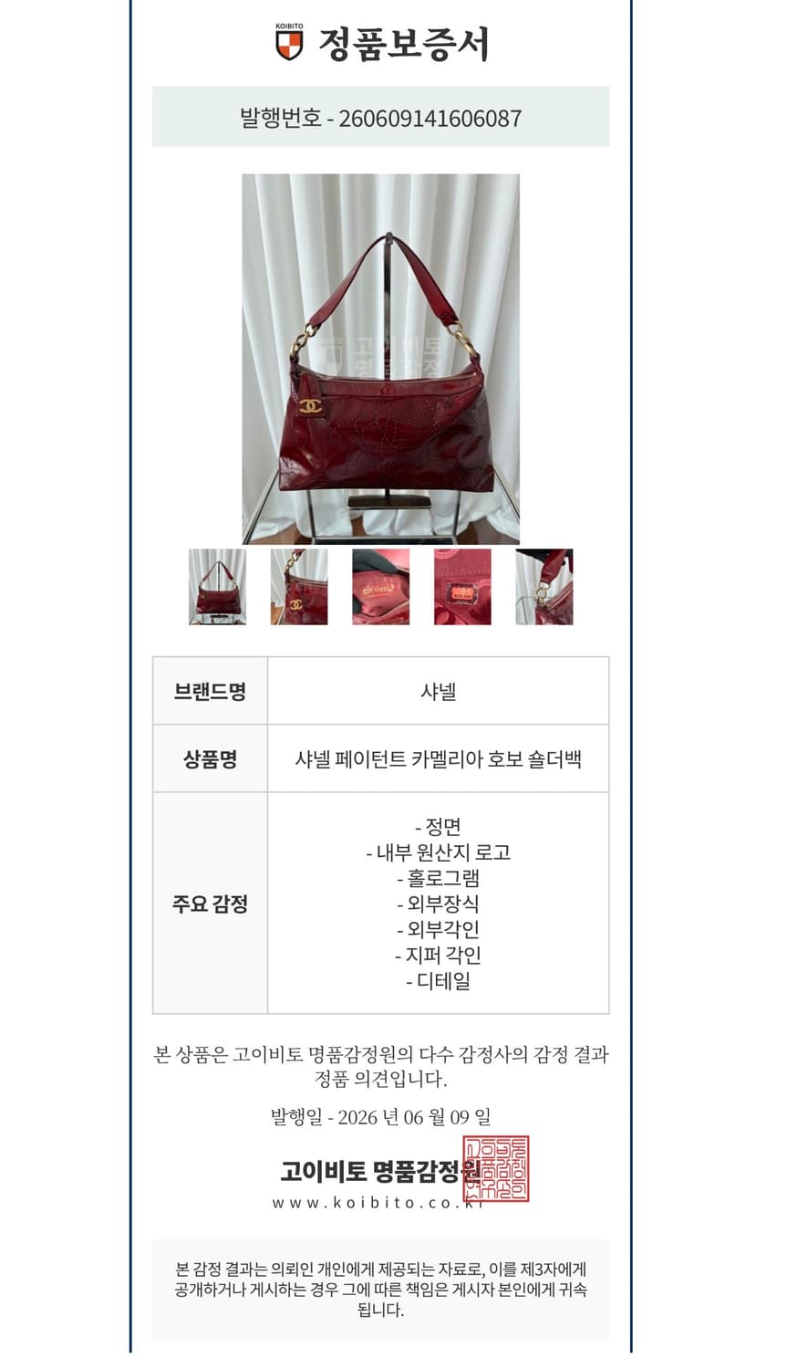 샤넬 2003 카멜리아 페이던트 숄더백  상품이미지10
