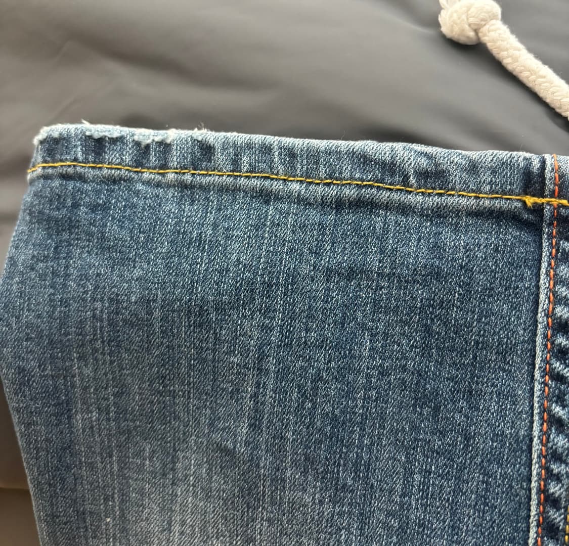 플리즈노팔로우 엔젤 로고 데님 부츠컷 상품이미지4