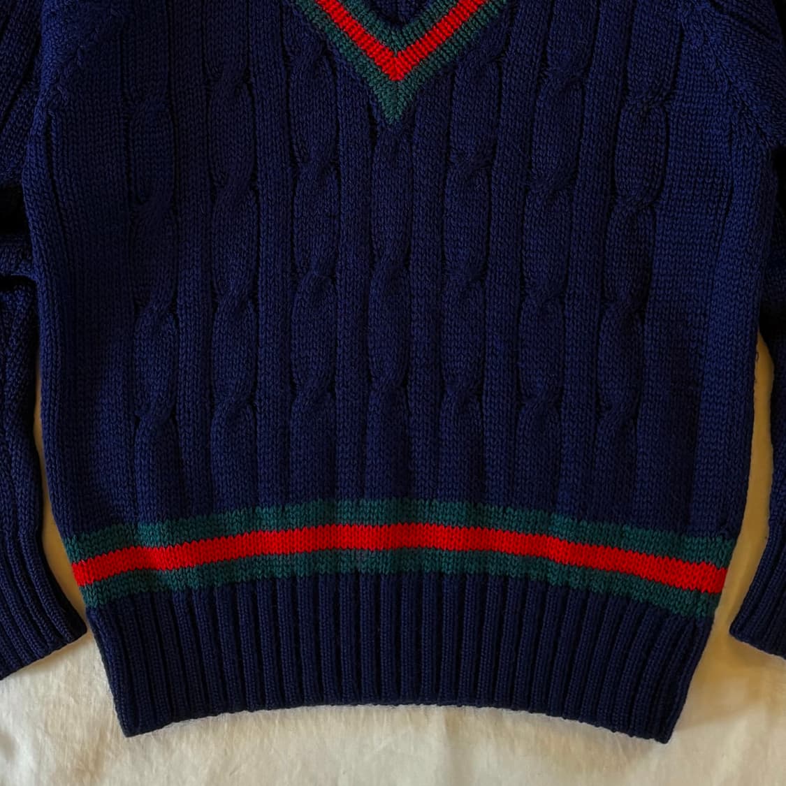 (105) 90s 스코틀랜드 John Tulloch 울 크리켓 니트  상품이미지4