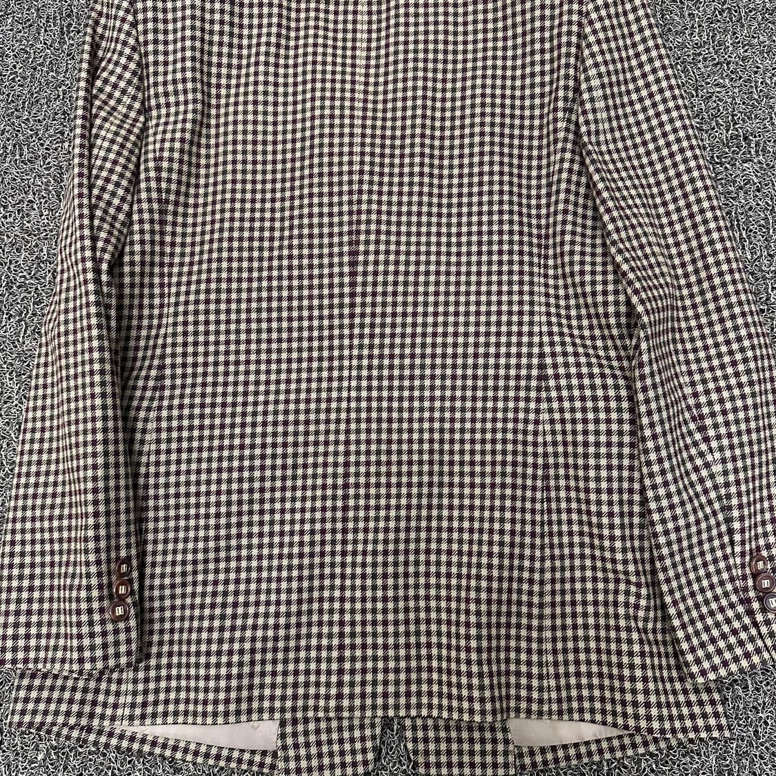 DAKS 닥스 여성 캐시미어 체크 정장 자켓 90사이즈 상품이미지7
