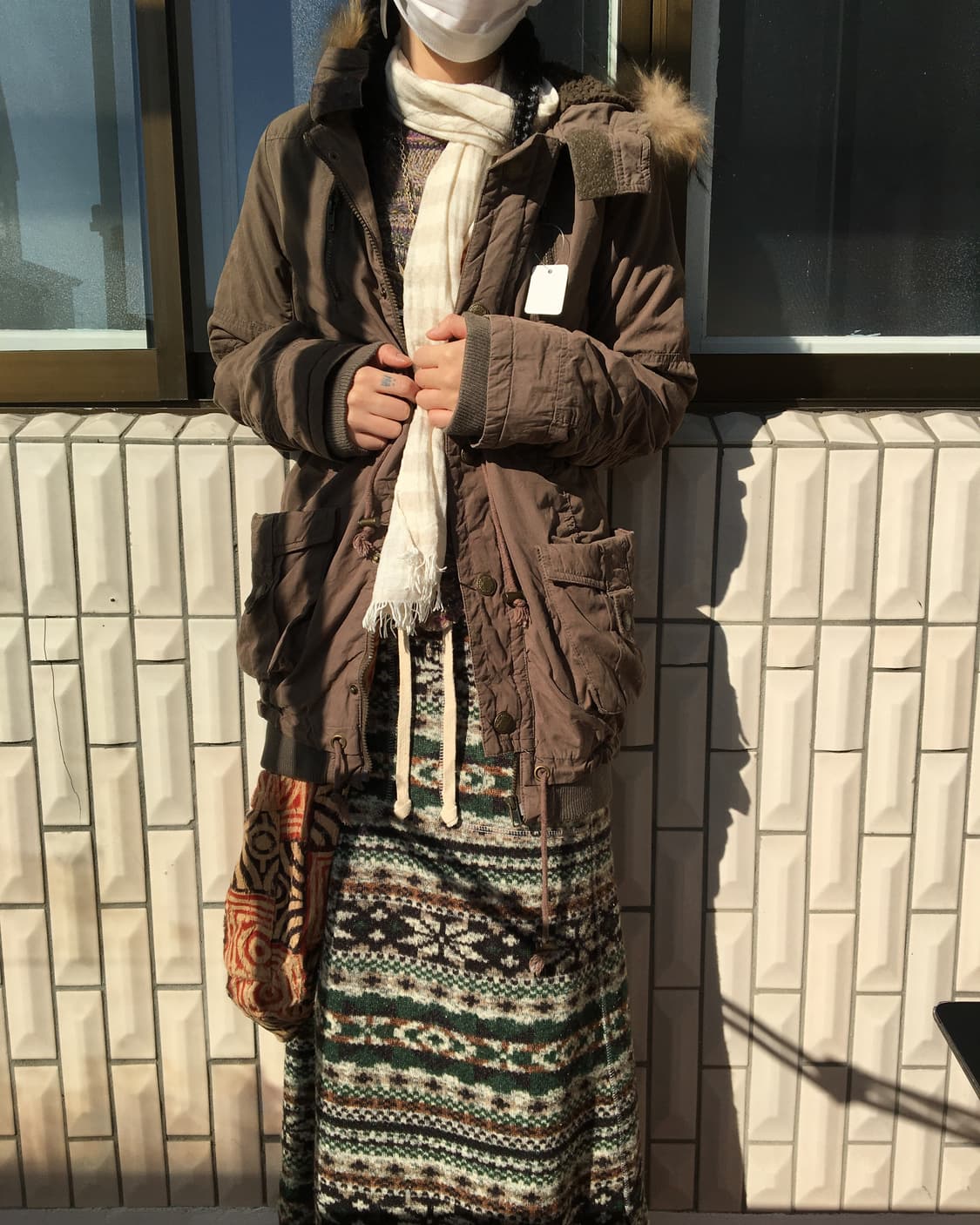 Fake fur hood filed jacket 상품이미지10