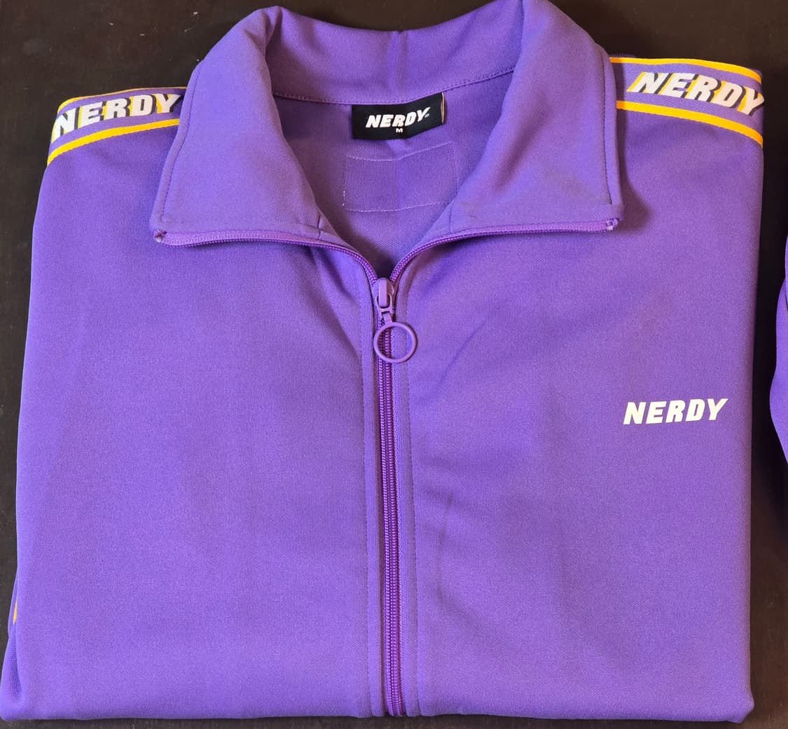 RGB 로고 테잎 트랙 탑 퍼플 셋업 m size 상품이미지4