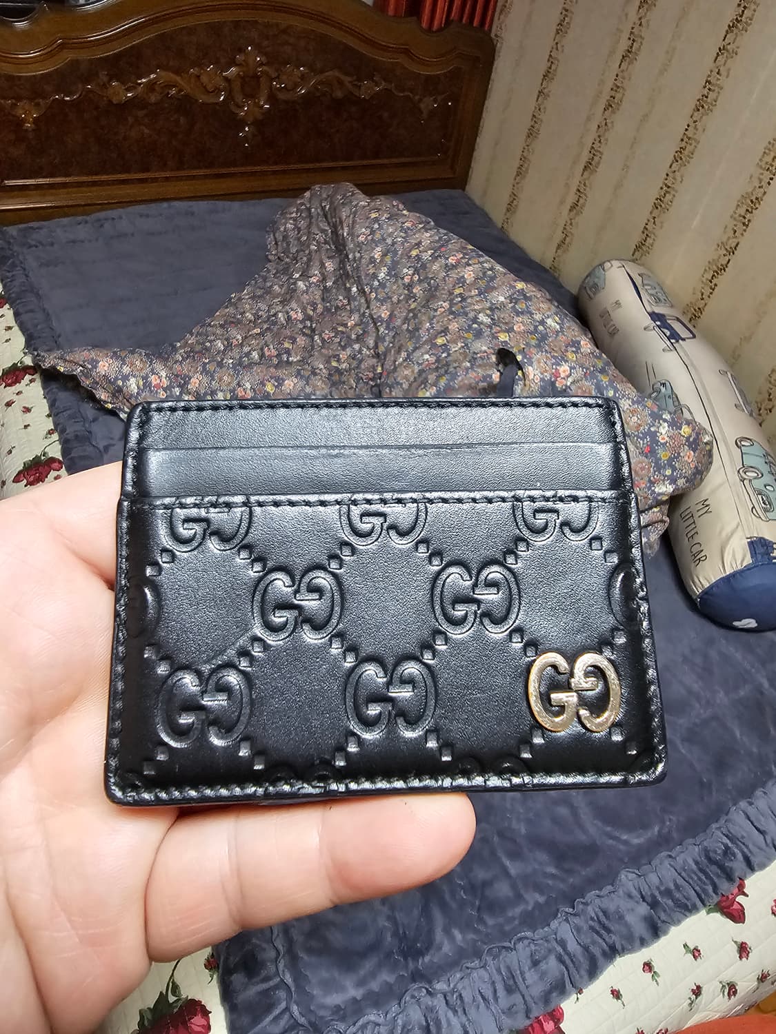 (정품) 구찌 시그니처 GG 로고 카드지갑/남녀공용/검정/개인 상품이미지2