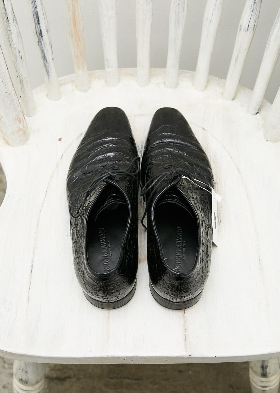 Pattern Leather Derby Shoes 상품이미지3