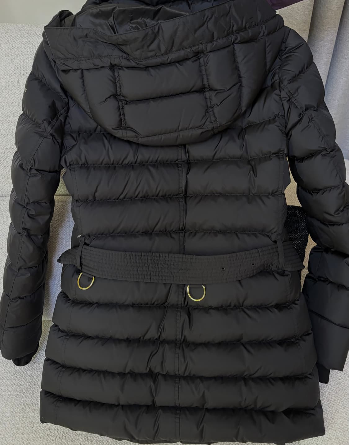 버버리 벨티드 다운자켓 s사이즈 상품이미지2