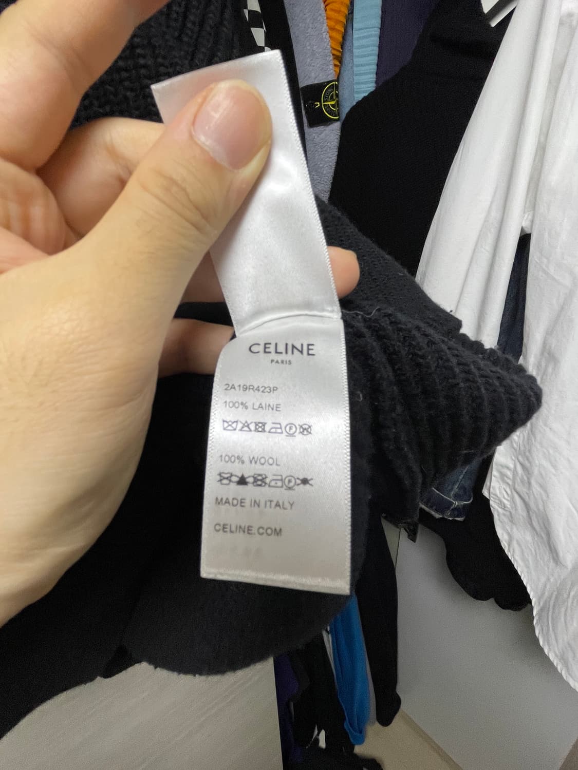 [M] 셀린느 리브드 오버핏 니트 상품이미지4