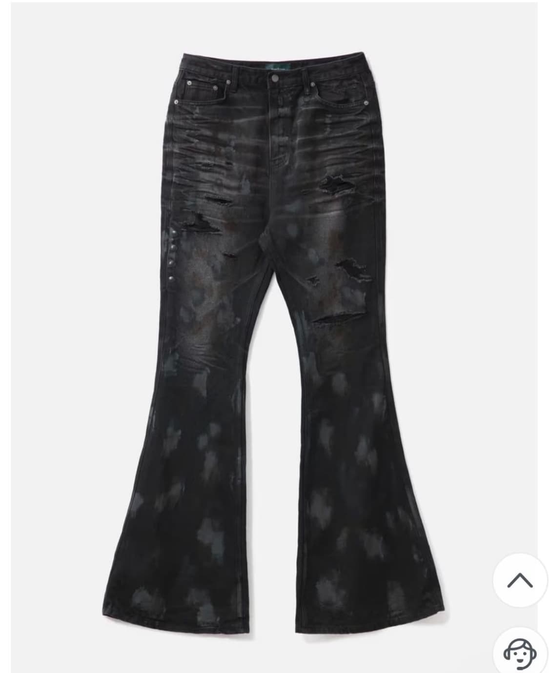 언더마이카 Mud Destroyed Wide Flare Jeans 상품이미지3