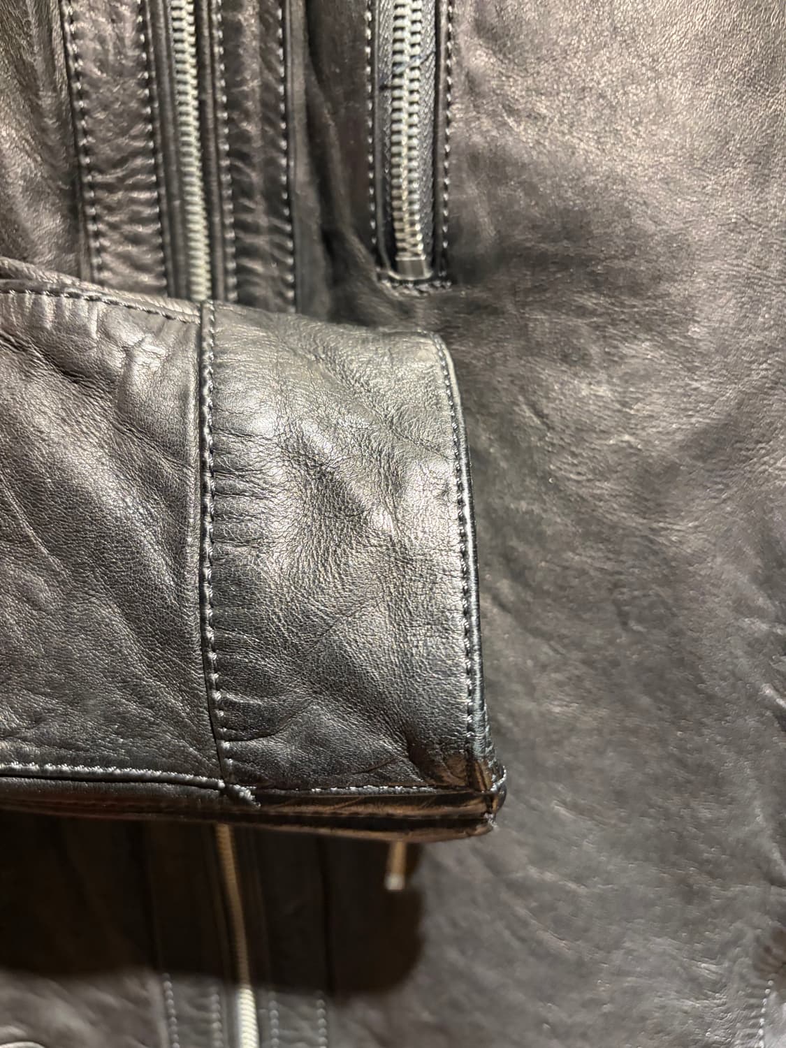 Single sheep skin biker jacket / 양가죽 바이커 상품이미지7