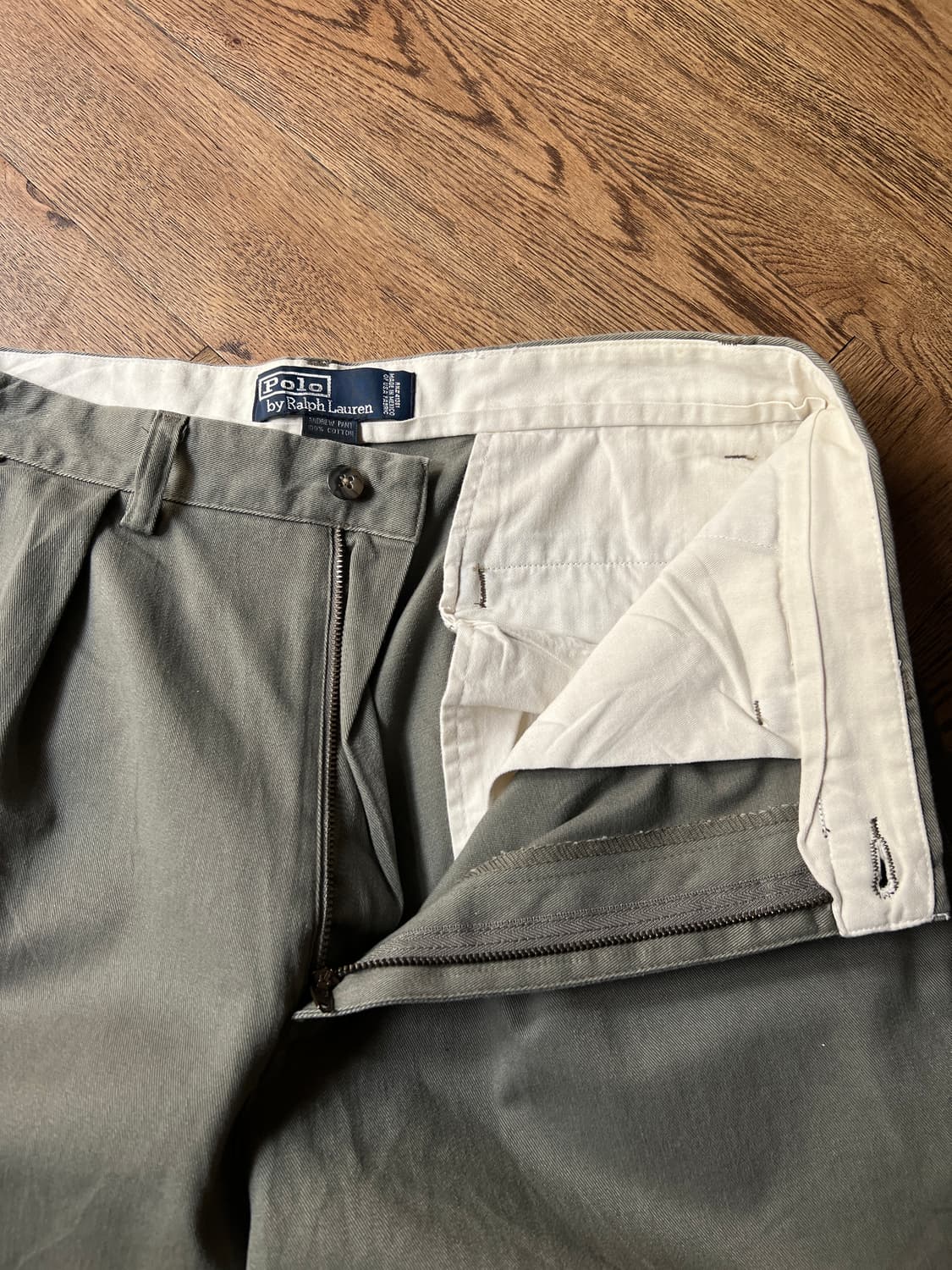 [32]90's 폴로 랄프로렌 Andrew 카키그레이 치노팬츠 상품이미지4