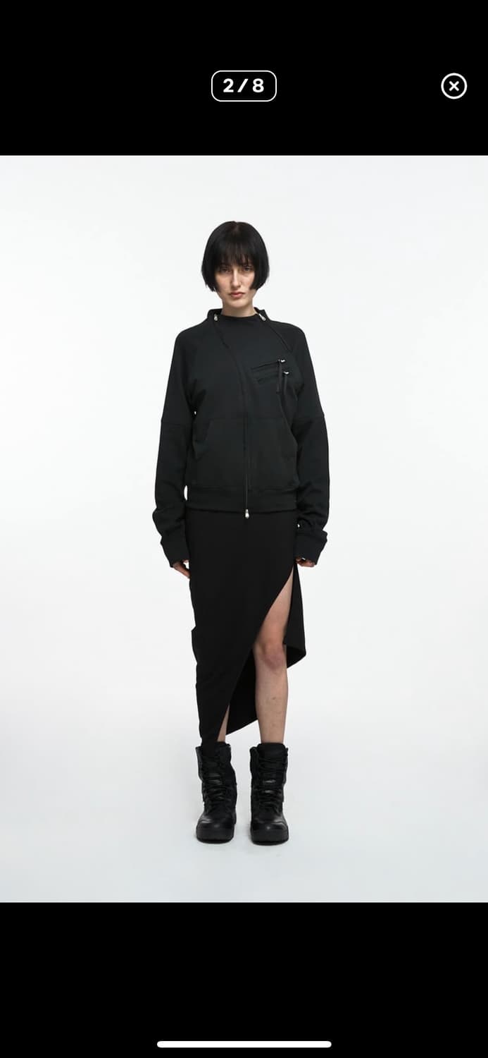 나체 zip detail track jesey black 상품이미지2