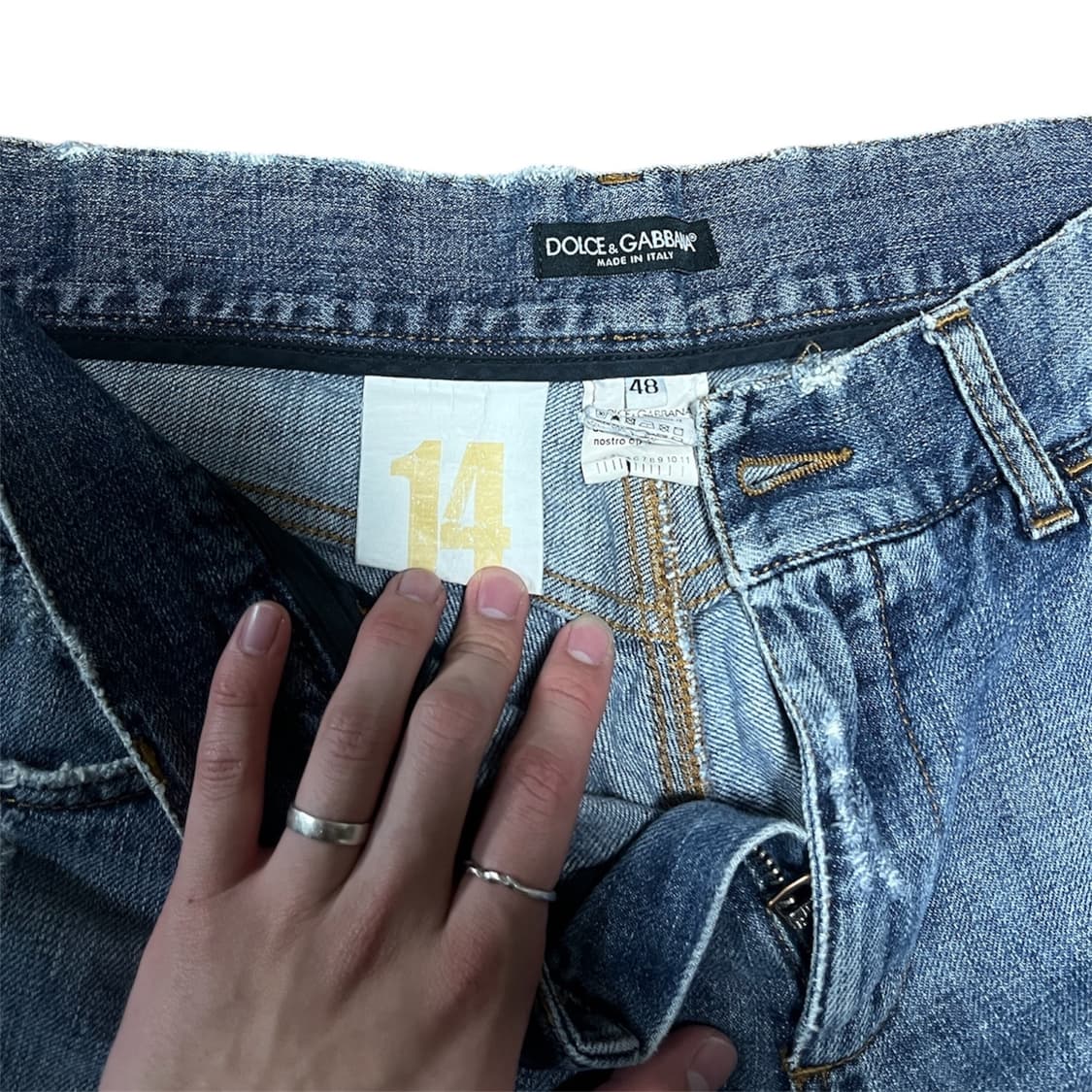 실착있음) Dolce &Gabbana 디스 데님 미드 블루 상품이미지4