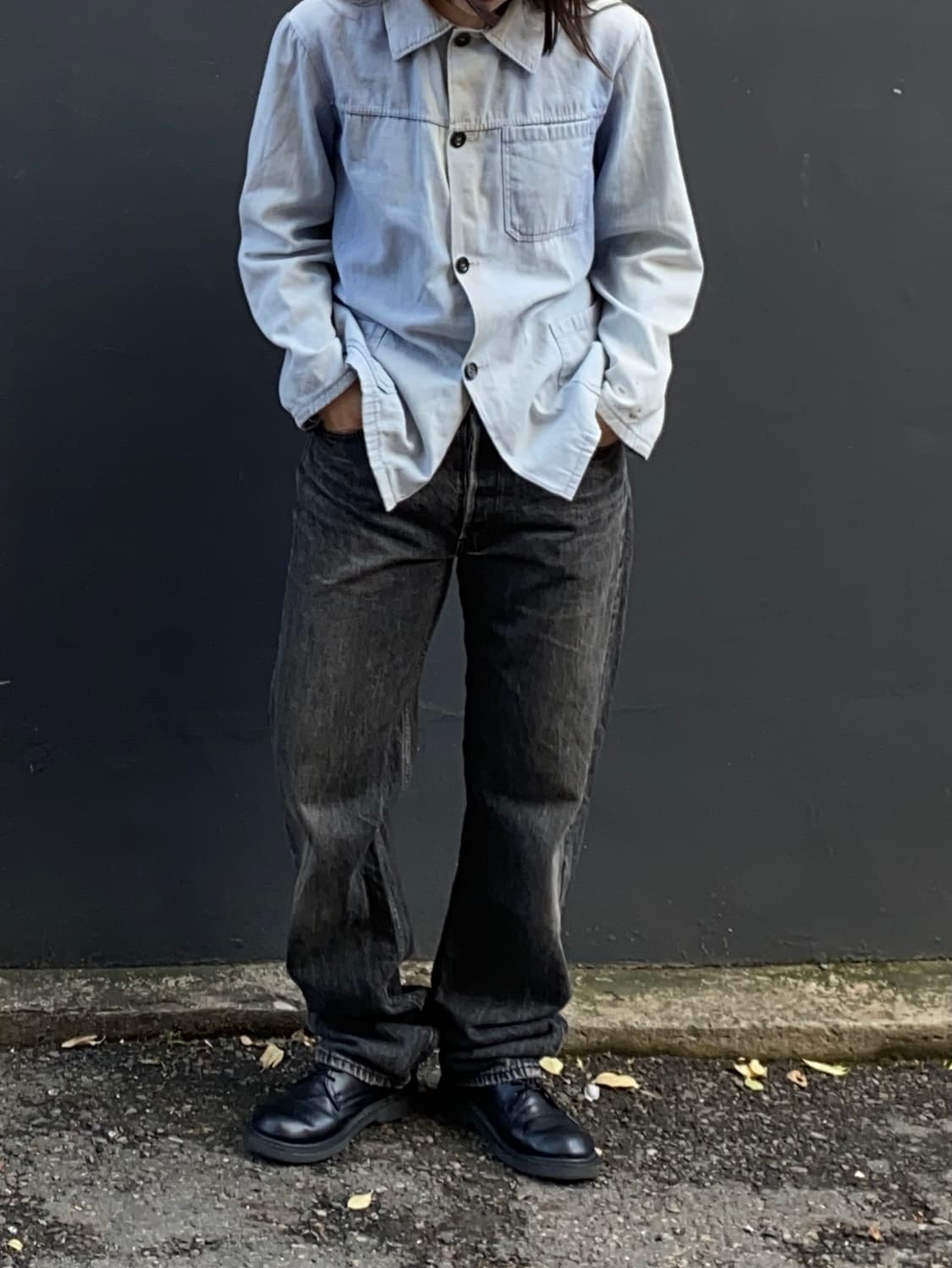 90s Levis 리바이스 501 흑청 데님팬츠 상품이미지1