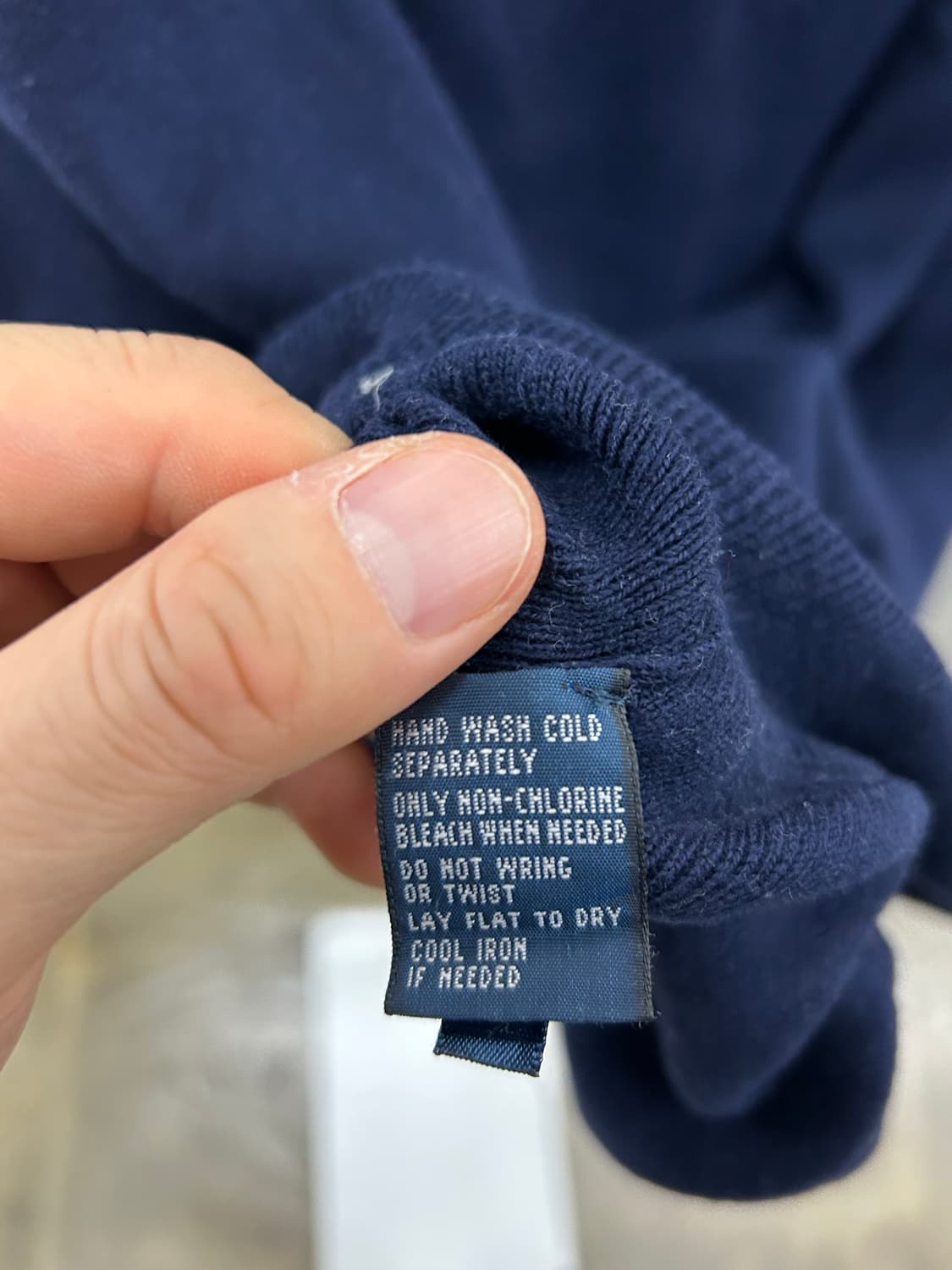 폴로 랄프로렌 브이넥 니트 네이비 상품이미지7