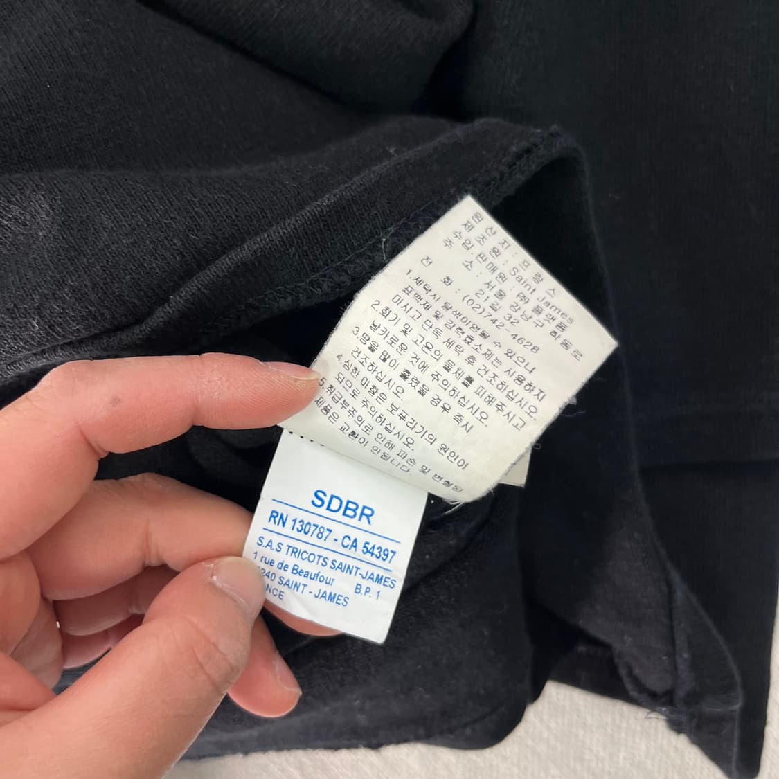 W 100 세인트제임스 엘보우 패치 롱슬리브 티셔츠 상품이미지5