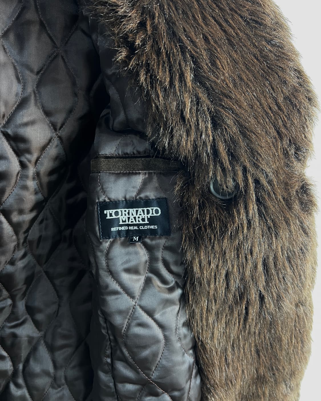 토네이도 마트 (Tornado Mart) 벨루어 퍼 트리밍 코트 상품이미지4