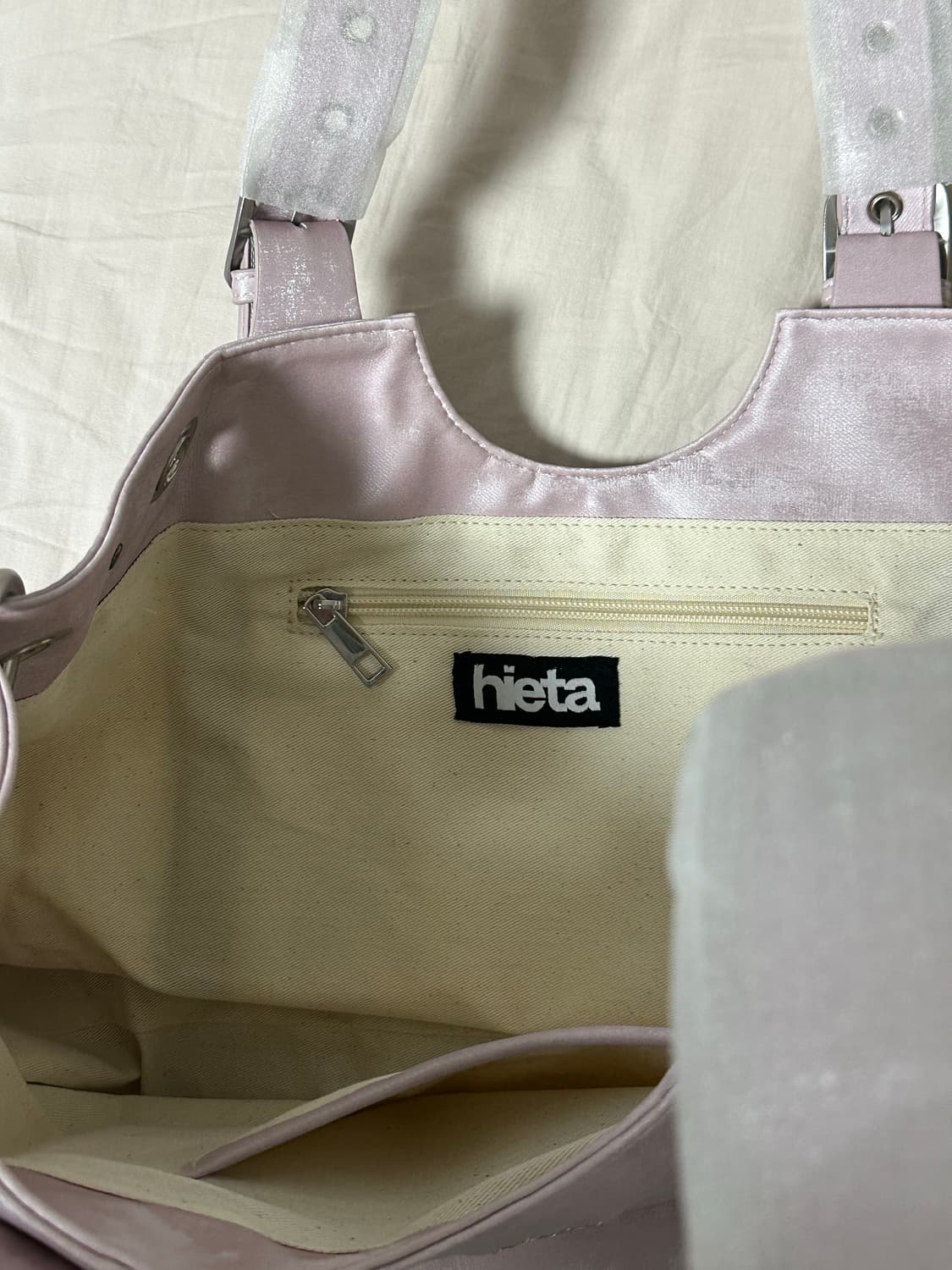 히에타 가방 백 핑크 파우더핑크 베키백 베키 상품이미지2