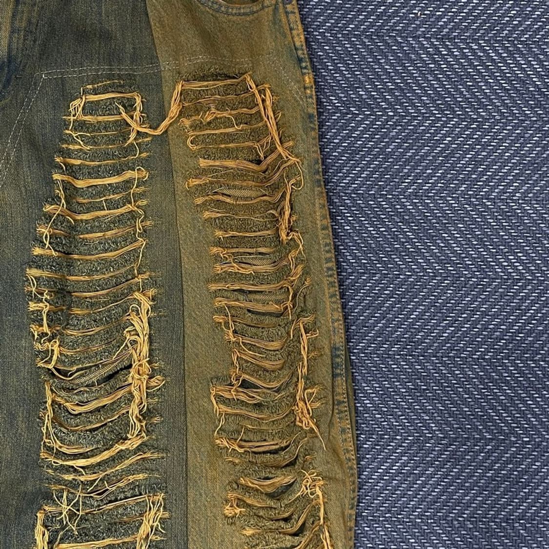 아메리칸 이글 옐로 데님 커스텀 팬츠 v0147 상품이미지4